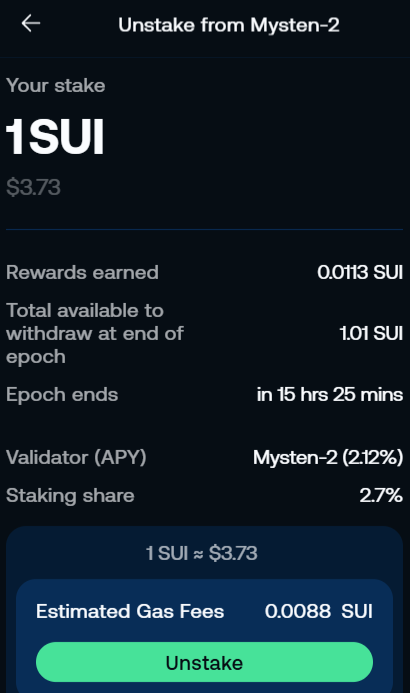 unstake